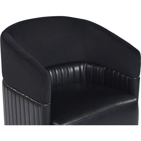 Genval Abbington Black / Cantina Black Wheeled Lounge Chair, Wheeled
